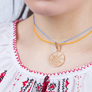 Золотий кулон «Багатство» (1б_п-237) фотографія