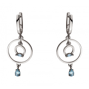 Золоті сережки з топазами (2б_с-284) фотографія