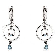 Золоті сережки з топазами (2б_с-284)