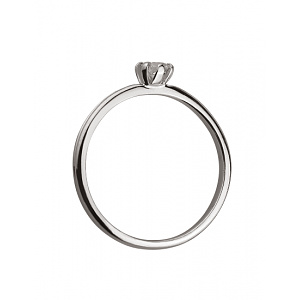 Золотое кольцо с бриллиантом (01-18375393) фотография