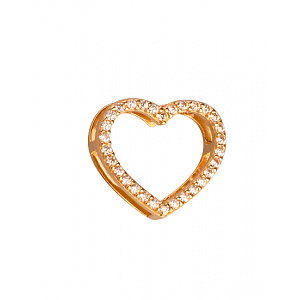 Золотой кулон с цирконием куб. (01-200358793) фотография