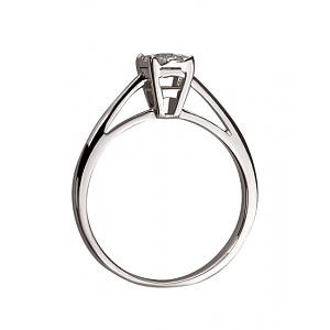 Золота каблучка з діамантами (01-200465893) фотографія