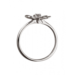 Золотое кольцо с бриллиантом (01-200492293) фотография