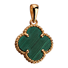 Золотий кулон з цирконієм куб. (01-200581693)