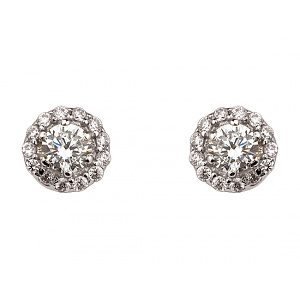 Золоті сережки з фіанітом (цирконієм куб.) (01-200783593) фотографія