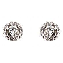 Золоті сережки з фіанітом (цирконієм куб.) (01-200783593)