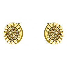 Золотые серьги с фианитом (цирконием куб.) (01-200805893)