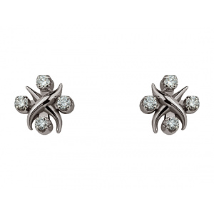 Золотые серьги с бриллиантами (01-200838293) фотография