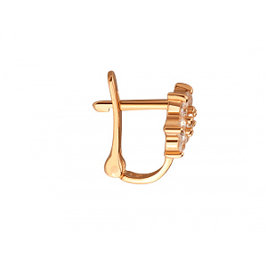 Золоті сережки з фіанітом (цирконієм куб.) (01-200838393) фотографія