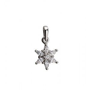 Золотой кулон с фианитами (2п-163) картинка Золотой кулон с фианитами (2п-163) фотография