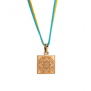 Золотий кулон «Здоров'я» (1б_п-261) фотографія