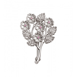 Золотая брошь с сапфирами (2б_бр-013) фотография