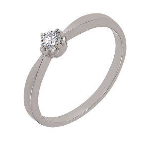 Золотое кольцо с бриллиантом (2к-036) фотография