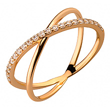 Золота каблучка з цирконієм куб. (01-19083794)