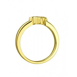 Золотое кольцо с бриллиантами (01-19272494) фотография