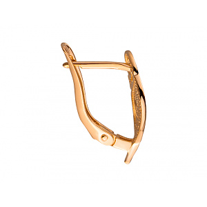 Золоті сережки з цирконієм куб. (01-200343494) фотографія