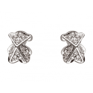 Золотые серьги с бриллиантами (01-200465894) фотография