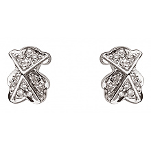 Золотые серьги с бриллиантами (01-200465894)