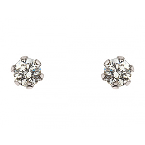 Золотые серьги с цирконием куб. (01-200523194) фотография