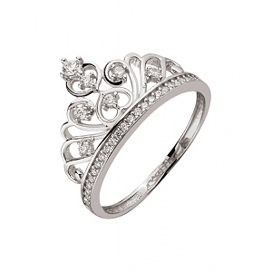 Золота каблучка з цирконієм куб. (01-200552694) фотографія