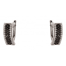 Золоті сережки з цирконієм куб. (01-200590094)