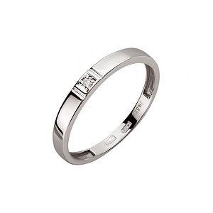 Золота каблучка з діамантом (01-200633394) фотографія