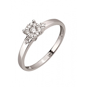 Золотое кольцо с бриллиантами (01-200838294) фотография