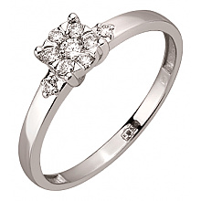 Золотое кольцо с бриллиантами (01-200838294)