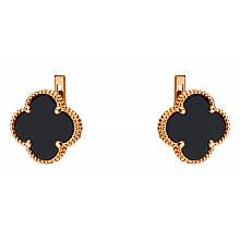 Золоті сережки з фіанітом (цирконієм куб.) (01-200851694)