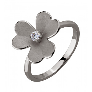 Золота каблучка з діамантом (2б_к-206) фотографія