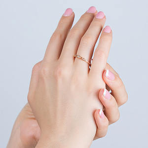 Золотое кольцо с бриллиантами (1б_к-317) фотография