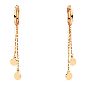 Золоті сережки  (1с223/00б) фотографія