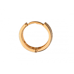 Золотые серьги с цирконием куб. (01-200041295) фотография