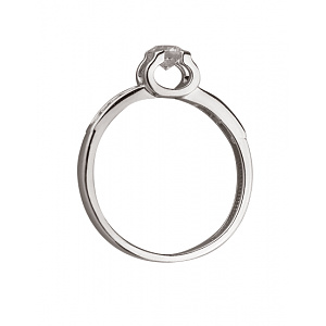 Золота каблучка з цирконієм куб. (01-200120295) фотографія