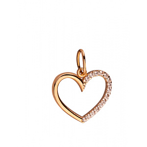 Золотой кулон с цирконием куб. (01-200202595) фотография