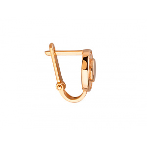 Золотые серьги с цирконием куб. (01-200220895) фотография