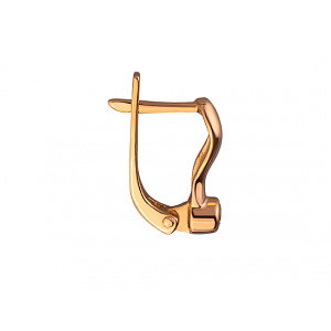 Золотые серьги с цирконием куб. (01-200230595) фотография