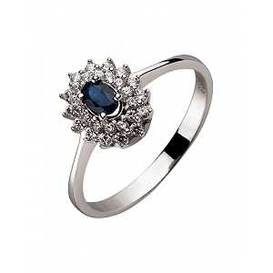 Золота каблучка з цирконієм куб. (01-200369495) фотографія