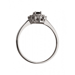 Золота каблучка з цирконієм куб. (01-200369495) фотографія