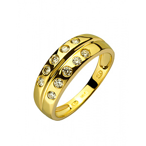 Золотое кольцо с бриллиантами (01-200388295) фотография