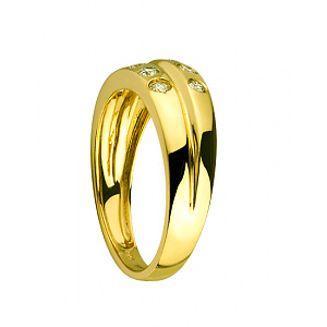 Золотое кольцо с бриллиантами (01-200388295) фотография