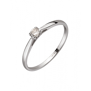 Золота каблучка з діамантом (01-200449095) фотографія