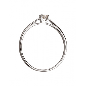 Золота каблучка з діамантом (01-200449095) фотографія