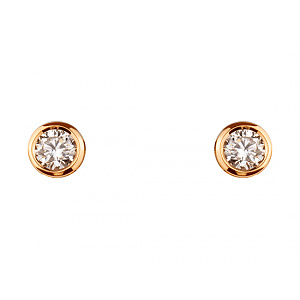 Золоті сережки з діамантами (01-200465895) фотографія