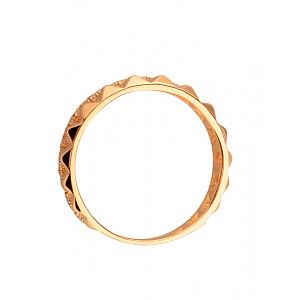 Золотое кольцо с цирконием куб. (01-200523195) фотография