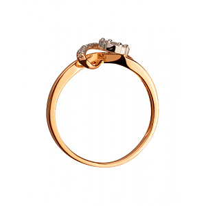 Золота каблучка з діамантами (01-200563495) картинка Золота каблучка з діамантами (01-200563495) фотографія