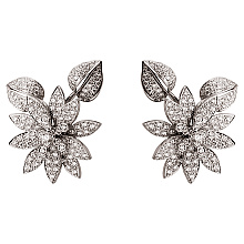 Золотые серьги с бриллиантами (01-200569595)