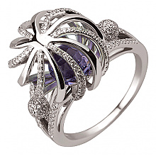 Золотое  кольцо с бриллиантами (01-200785595)