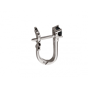 Золоті сережки з діамантами  та  корундами (01-200845095) фотографія