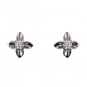 Золоті сережки з фіанітами (2б_с-014) фотографія